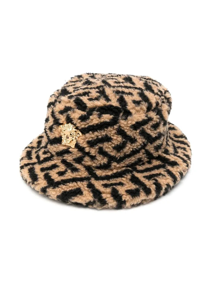 VERSACE KIDS Medusa Teddy Bucket Hat - MAISONDEFASHION.COM