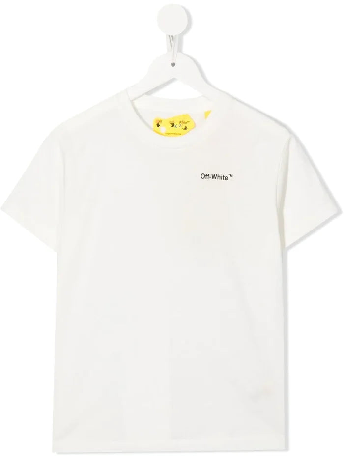 OFF-WHITE KIDS Monster Arrow Tee S/S White Multicolor - MAISONDEFASHION.COM
