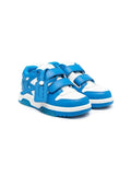 OFF-WHITE KIDS Out Of Office Strap Sneakers White/Blue - MAISONDEFASHION.COM