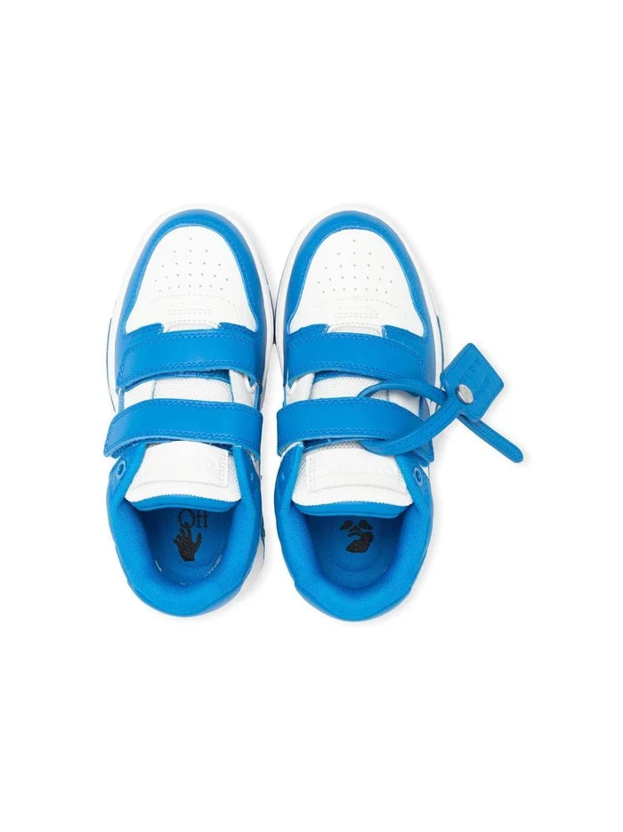 OFF-WHITE KIDS Out Of Office Strap Sneakers White/Blue - MAISONDEFASHION.COM
