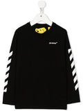 OFF-WHITE KIDS Rubber Arrow L/S Tee Black/White - MAISONDEFASHION.COM