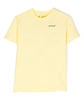 OFF-WHITE KIDS Rubber Arrow Tee S/S Yellow Black - MAISONDEFASHION.COM