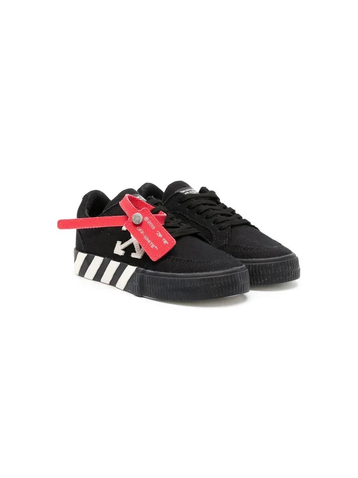 OFF-WHITE KIDS Vulcanized Lace Up Black White - MAISONDEFASHION.COM