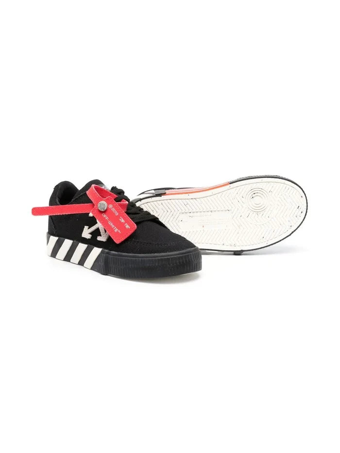 OFF-WHITE KIDS Vulcanized Lace Up Black White - MAISONDEFASHION.COM