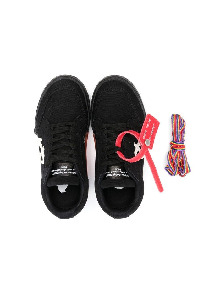 OFF-WHITE KIDS Vulcanized Lace Up Black White - MAISONDEFASHION.COM