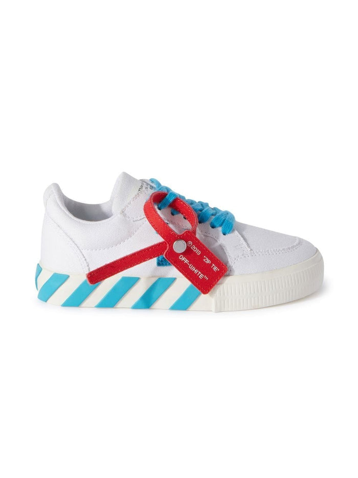 OFF-WHITE KIDS Vulcanized Lace Up White Light Blue - MAISONDEFASHION.COM