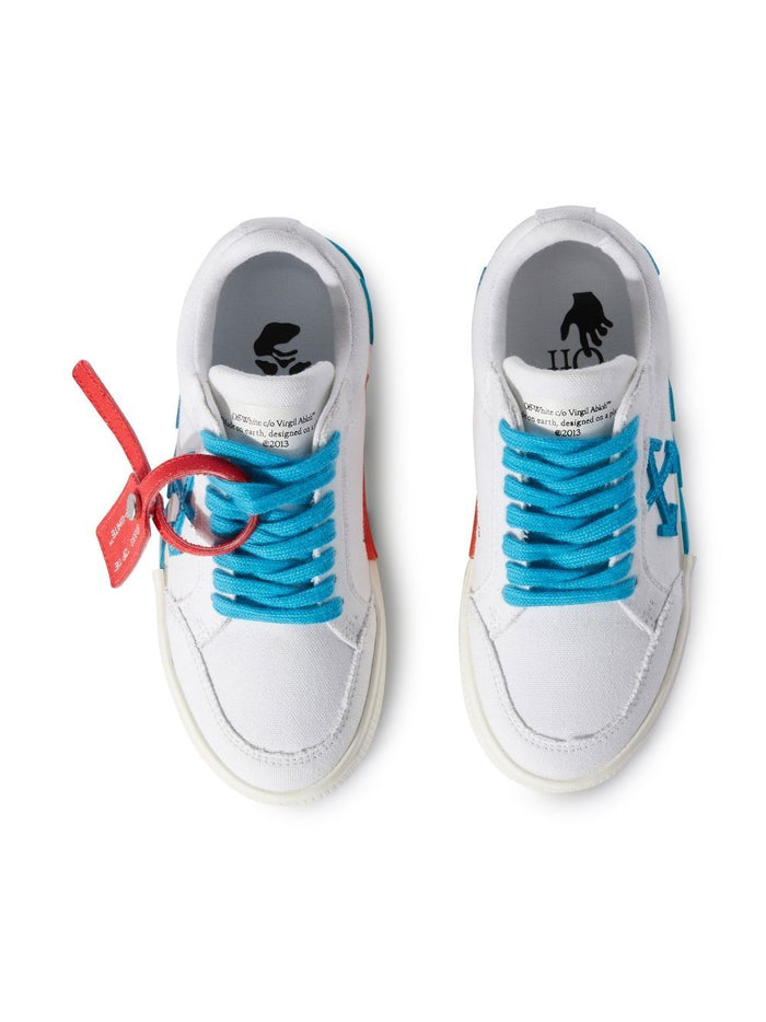 OFF-WHITE KIDS Vulcanized Lace Up White Light Blue - MAISONDEFASHION.COM