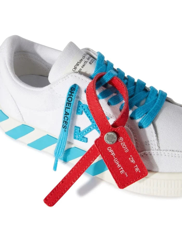 OFF-WHITE KIDS Vulcanized Lace Up White Light Blue - MAISONDEFASHION.COM