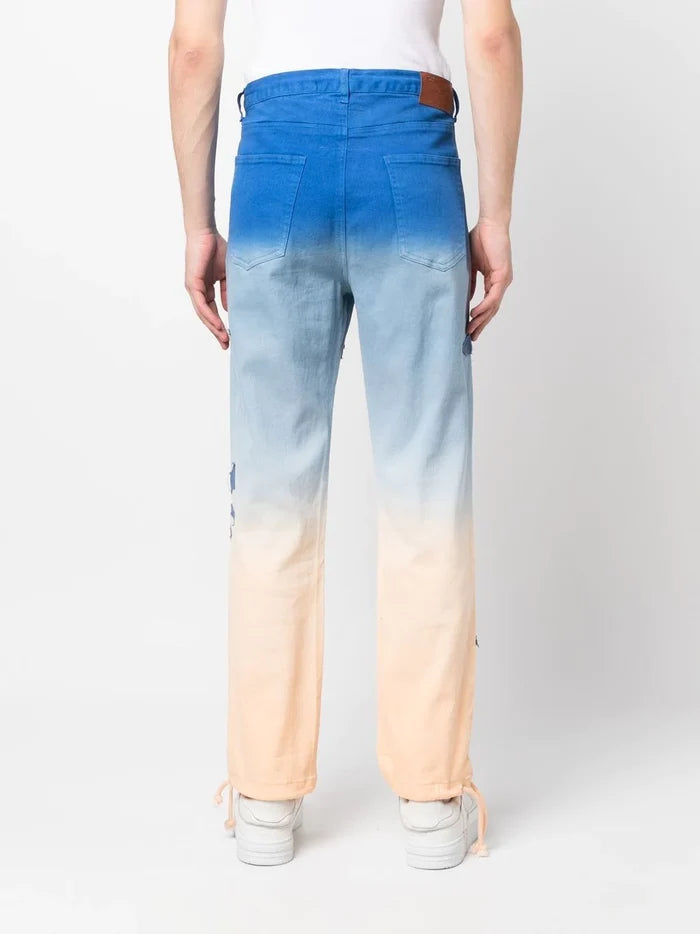 KIDSUPER Flying Bird Gradient Pants Multicolour - MAISONDEFASHION.COM