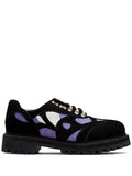 KIDSUPER Panelled Suede Lace-Up Sneakers Black/Multi - MAISONDEFASHION.COM