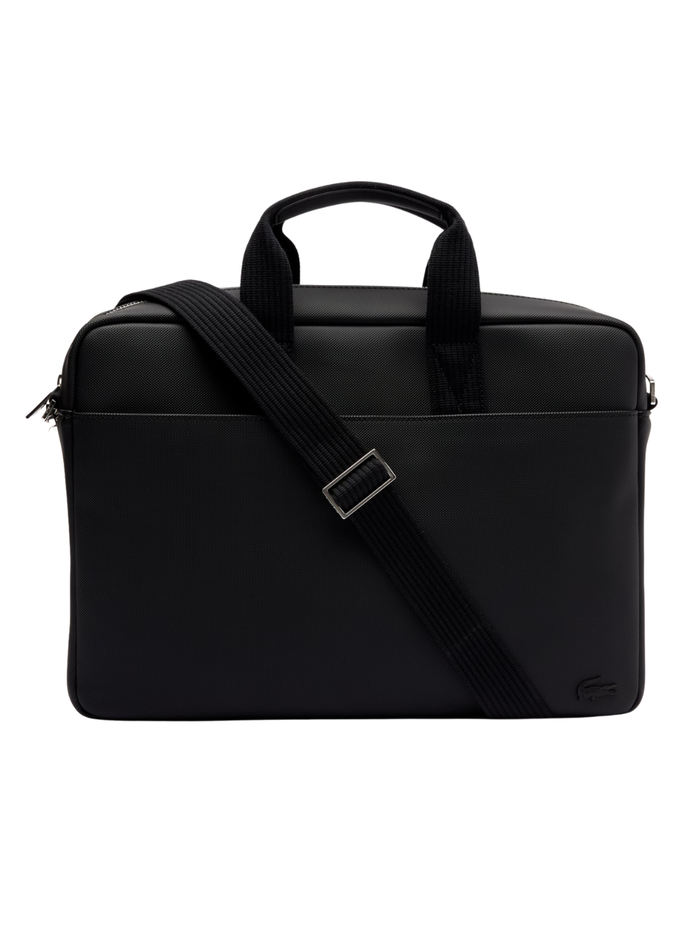 LACOSTE 15" Classic Computer Bag Black - MAISONDEFASHION.COM