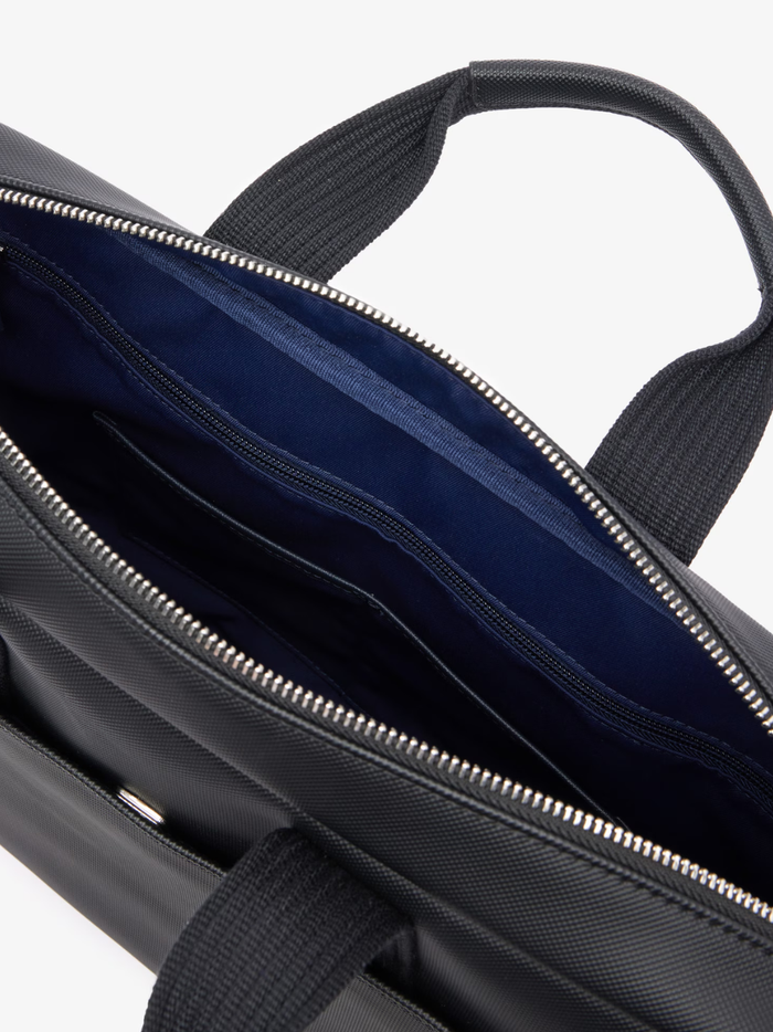 LACOSTE 15" Classic Computer Bag Black - MAISONDEFASHION.COM