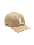 LACOSTE 3D Embroidered Baseball Cap Beige - MAISONDEFASHION.COM