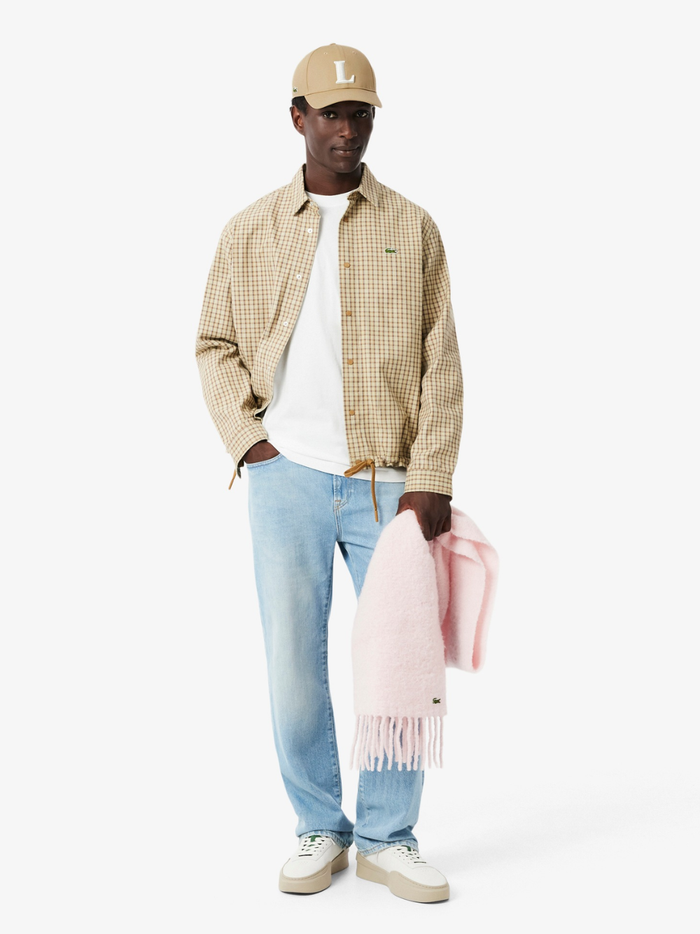 LACOSTE 3D Embroidered Baseball Cap Beige - MAISONDEFASHION.COM