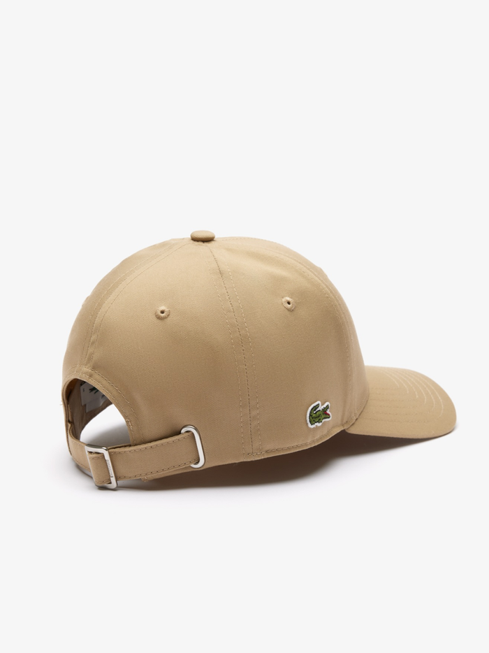 LACOSTE 3D Embroidered Baseball Cap Beige - MAISONDEFASHION.COM