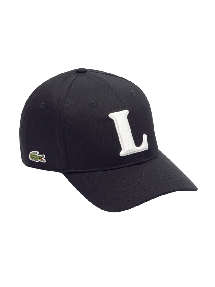 LACOSTE 3D Embroidered Baseball Cap Black - MAISONDEFASHION.COM