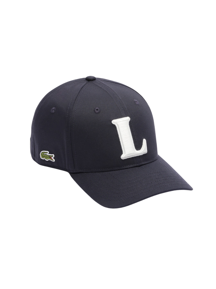 LACOSTE 3D Embroidered Baseball Cap Navy - MAISONDEFASHION.COM