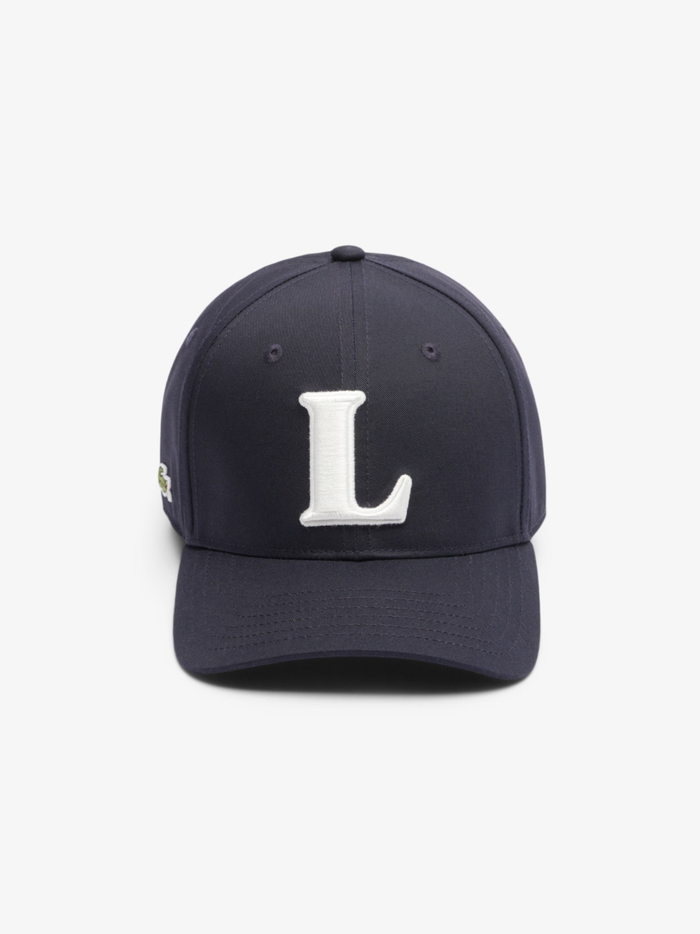 LACOSTE 3D Embroidered Baseball Cap Navy - MAISONDEFASHION.COM