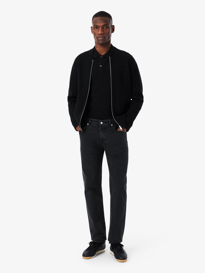 LACOSTE 5 Pocket Slim Fit Indigo Jeans Black - MAISONDEFASHION.COM