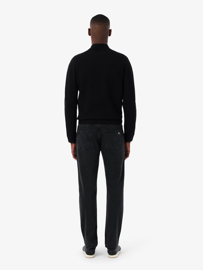 LACOSTE 5 Pocket Slim Fit Indigo Jeans Black - MAISONDEFASHION.COM