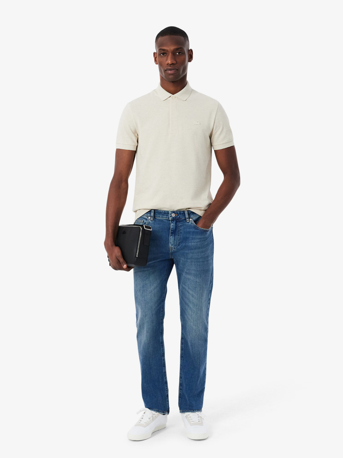 LACOSTE 5 Pocket Slim Fit Indigo Jeans Blue - MAISONDEFASHION.COM
