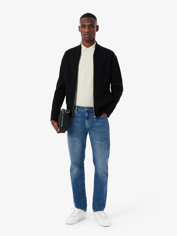 LACOSTE 5 Pocket Slim Fit Indigo Jeans Blue - MAISONDEFASHION.COM