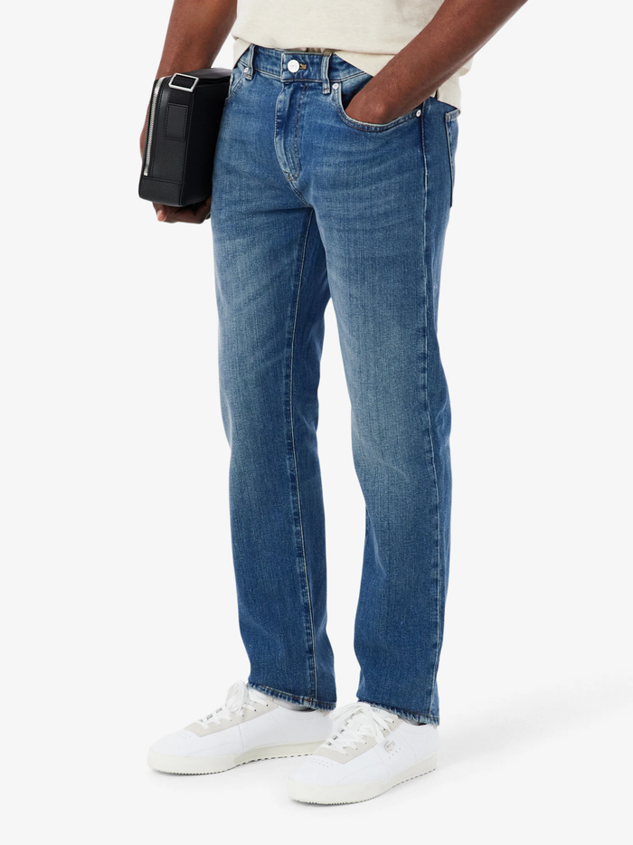 LACOSTE 5 Pocket Slim Fit Indigo Jeans Blue - MAISONDEFASHION.COM