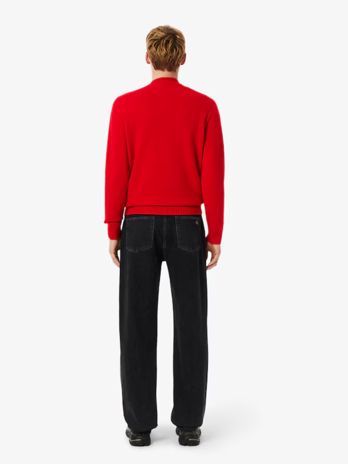 LACOSTE 5 Pocket Straight Cut Jeans Grey - MAISONDEFASHION.COM