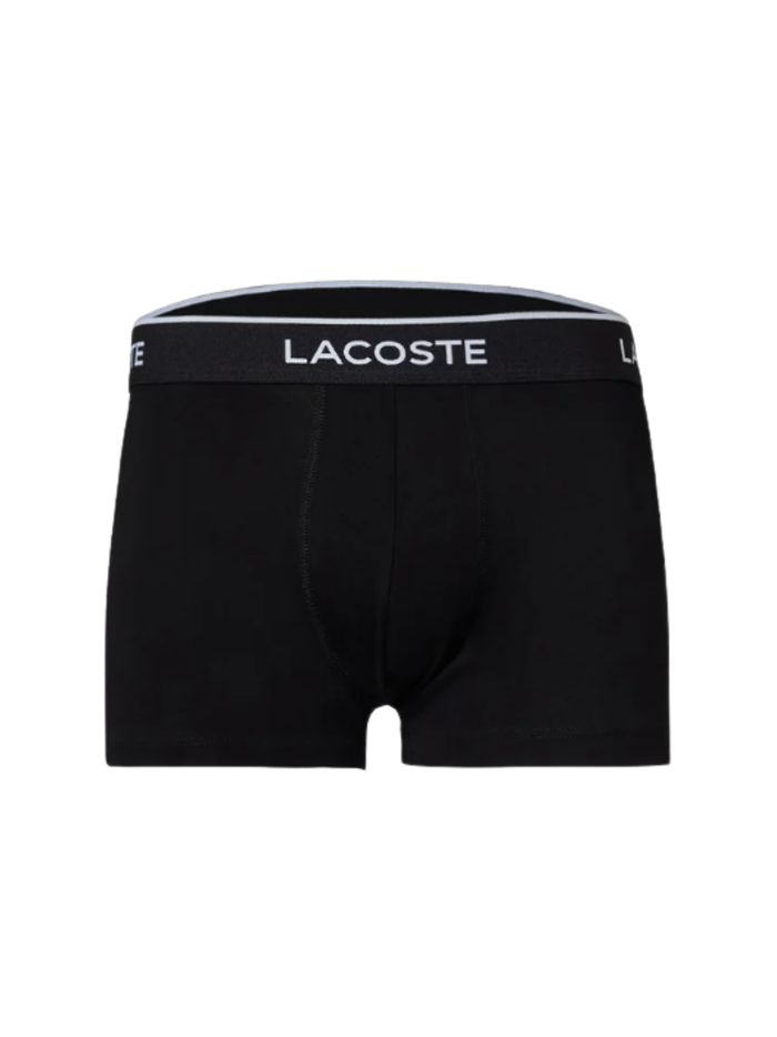 LACOSTE 7-Pack Logo Waistband Boxer Briefs Black - MAISONDEFASHION.COM