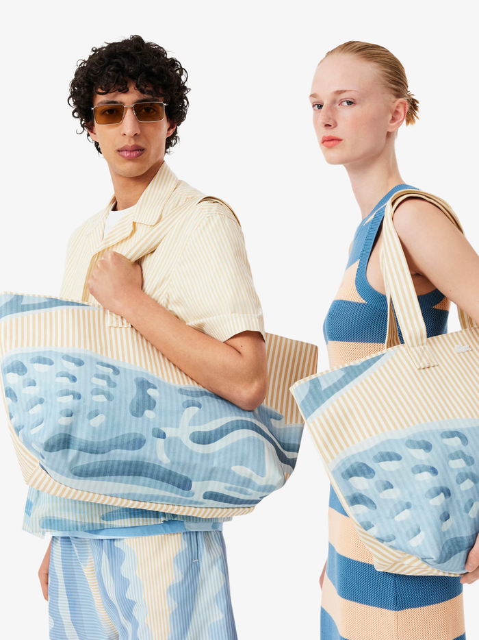 LACOSTE Anna XL Tote White Light Natural