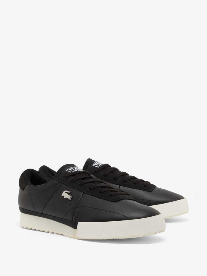 LACOSTE Aura Leather Sneakers Black - MAISONDEFASHION.COM