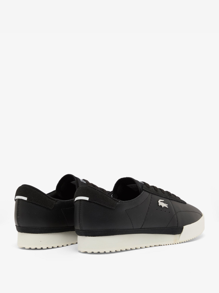 LACOSTE Aura Leather Sneakers Black - MAISONDEFASHION.COM