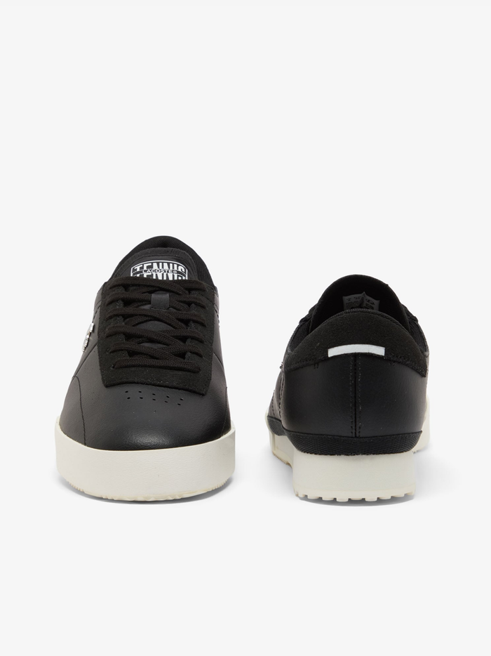 LACOSTE Aura Leather Sneakers Black - MAISONDEFASHION.COM