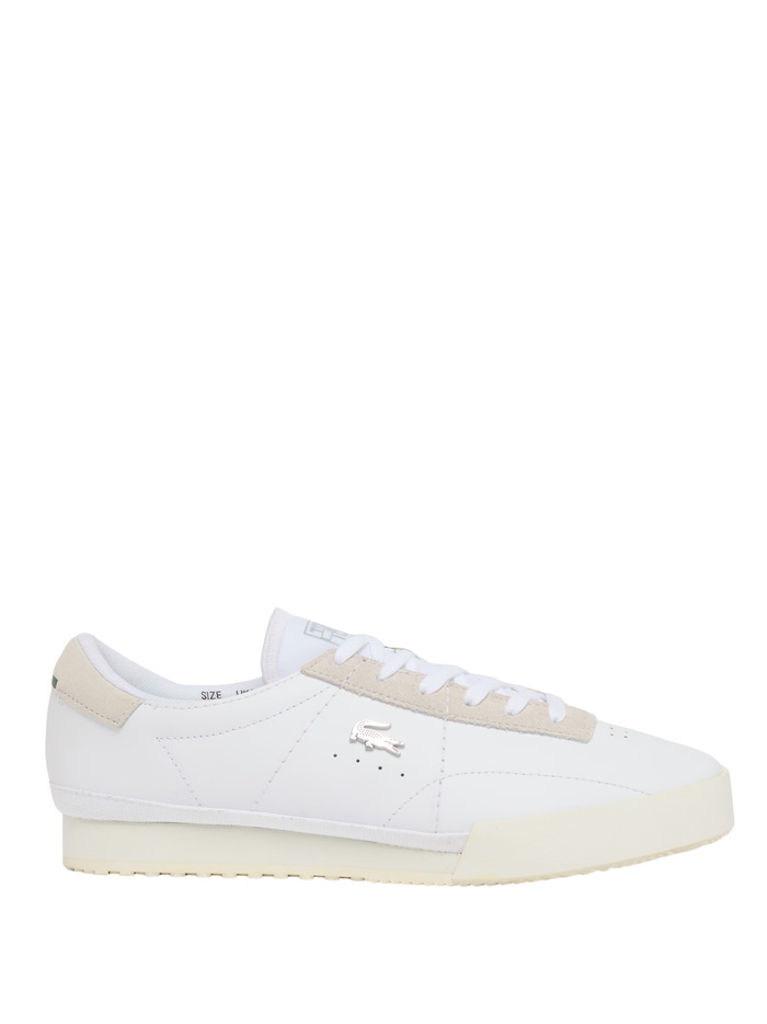 LACOSTE Aura Leather Sneakers White/Off White - MAISONDEFASHION.COM