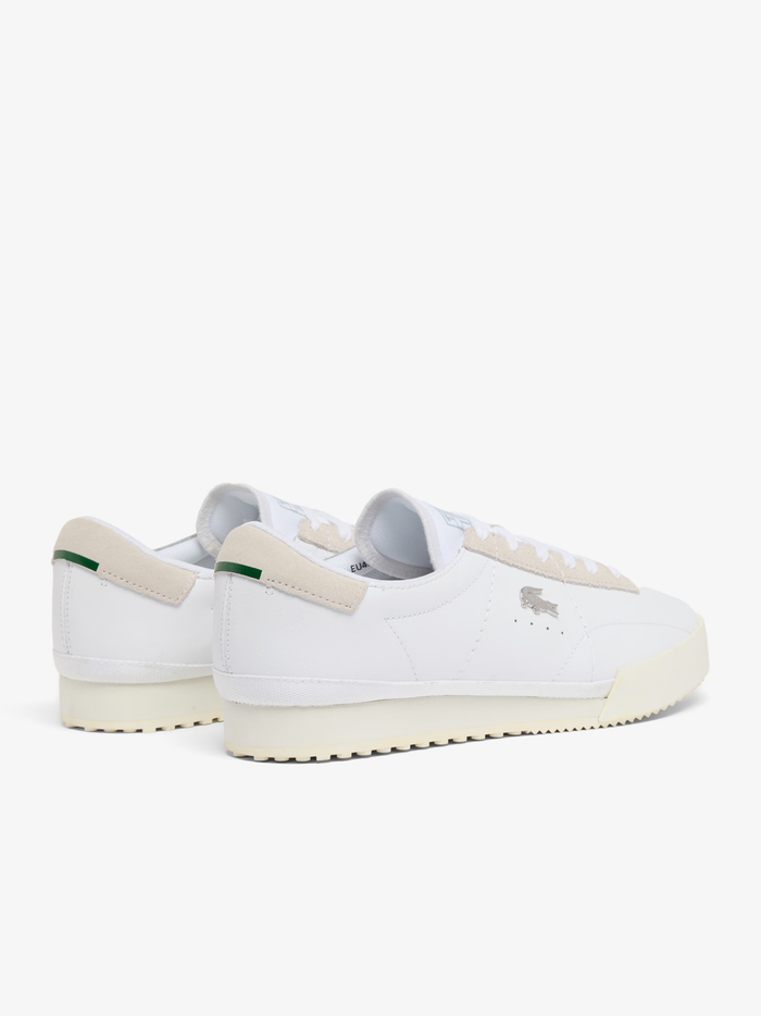 LACOSTE Aura Leather Sneakers White/Off White - MAISONDEFASHION.COM