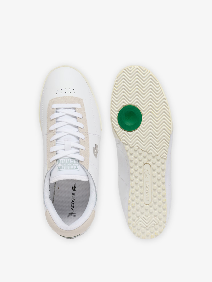 LACOSTE Aura Leather Sneakers White/Off White - MAISONDEFASHION.COM