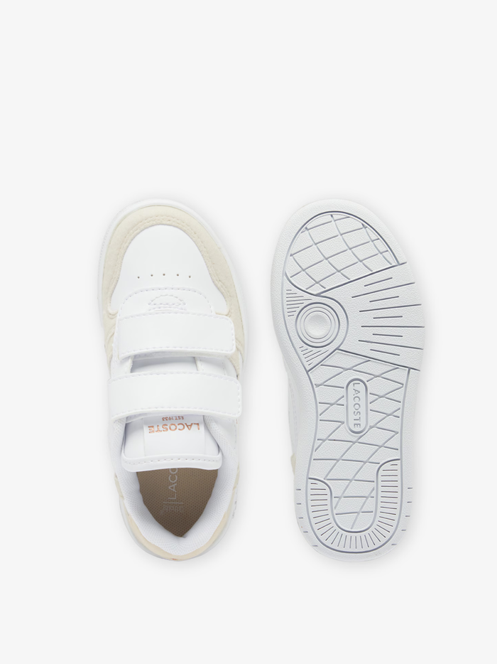 LACOSTE BABY Boys T-Clip Set Sneakers White/Light Pink - MAISONDEFASHION.COM