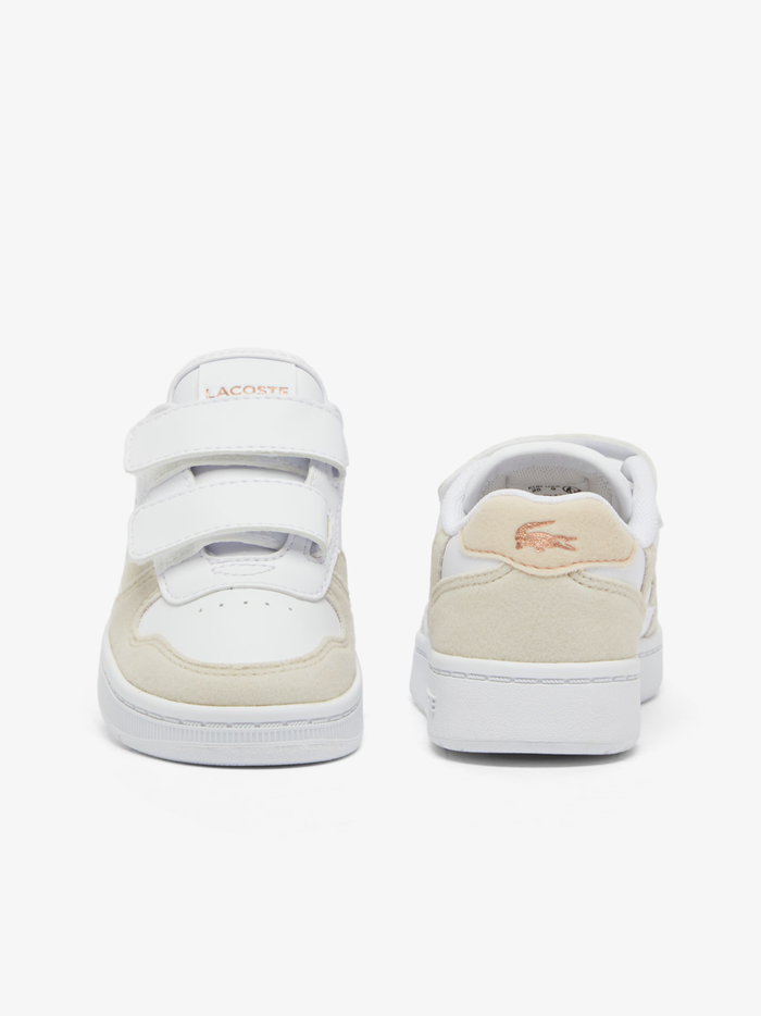 LACOSTE BABY Boys T-Clip Set Sneakers White/Light Pink - MAISONDEFASHION.COM