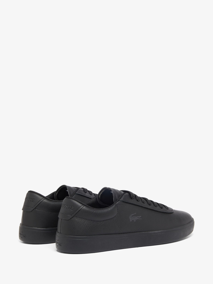 LACOSTE Baseshot Evo Leather Sneakers Black/Black - MAISONDEFASHION.COM
