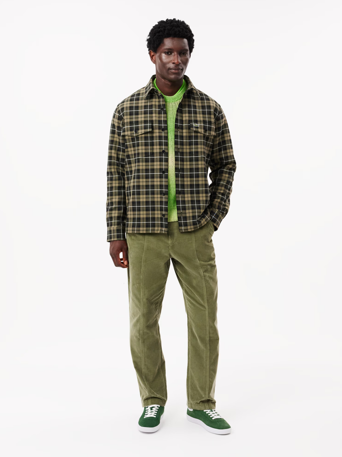 LACOSTE Baseshot Leather Sneakers Dark Green - MAISONDEFASHION.COM