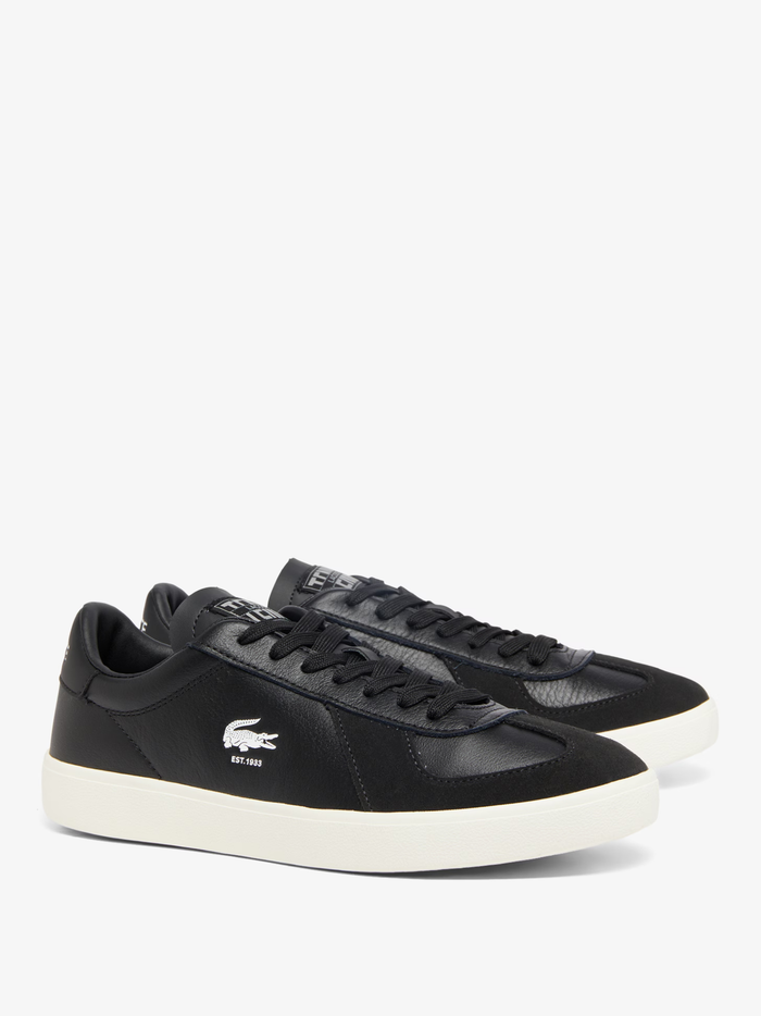 LACOSTE Baseshot Pro Leather Sneakers Black - MAISONDEFASHION.COM