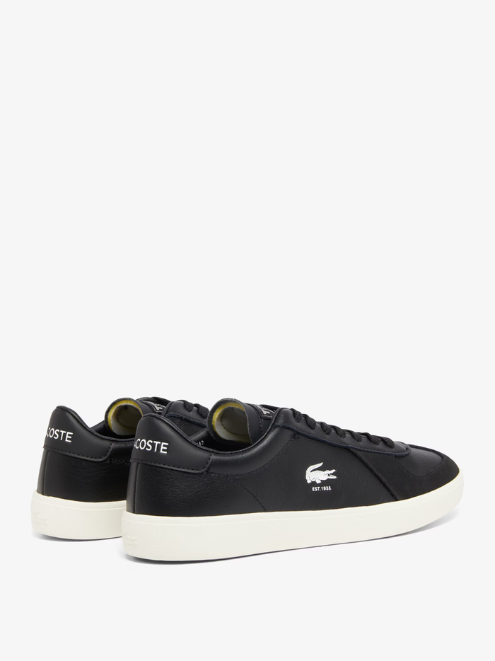 LACOSTE Baseshot Pro Leather Sneakers Black - MAISONDEFASHION.COM