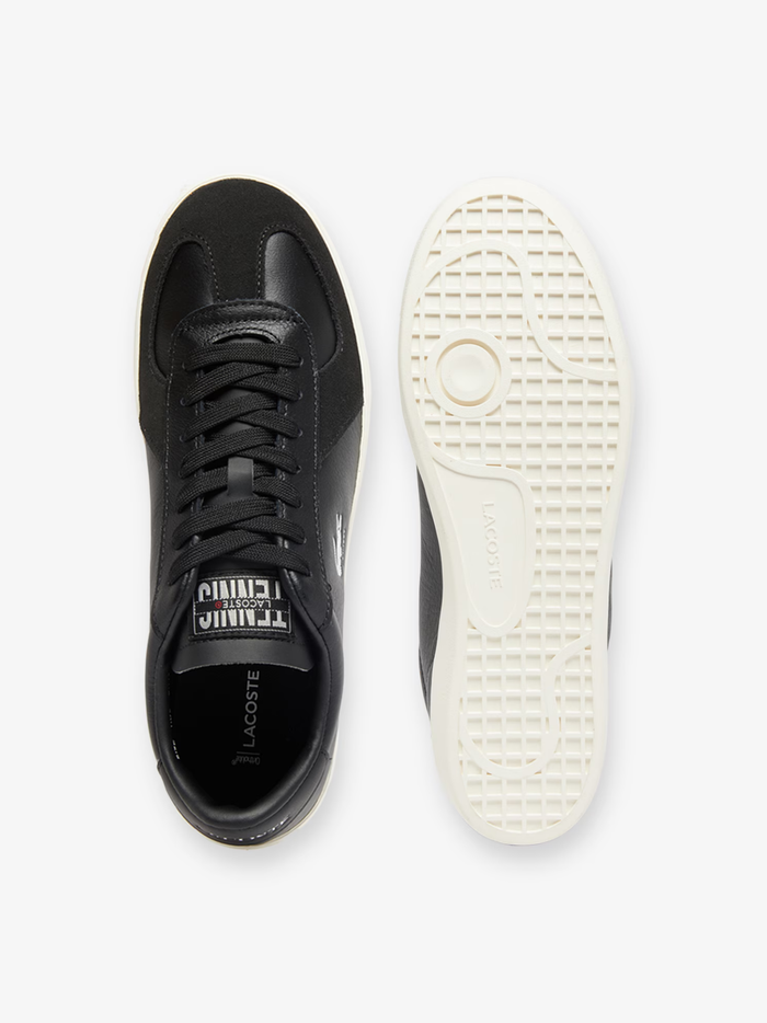 LACOSTE Baseshot Pro Leather Sneakers Black - MAISONDEFASHION.COM