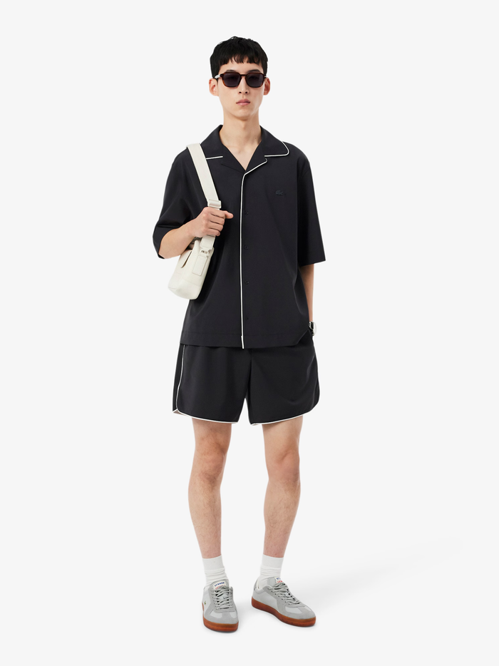 LACOSTE Baseshot Pro Leather Sneakers Light Grey - MAISONDEFASHION.COM