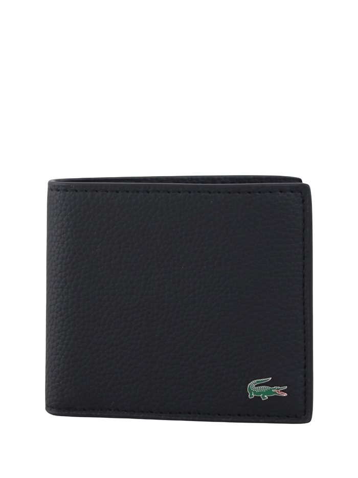 LACOSTE Billfold Card Wallet Black - MAISONDEFASHION.COM