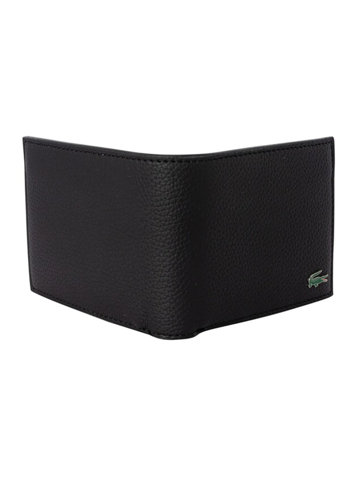 LACOSTE Billfold Card Wallet Black - MAISONDEFASHION.COM