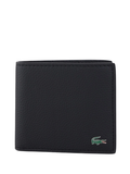 LACOSTE Billfold Coin Wallet Black - MAISONDEFASHION.COM