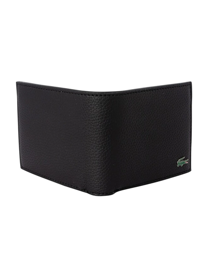 LACOSTE Billfold Coin Wallet Black - MAISONDEFASHION.COM