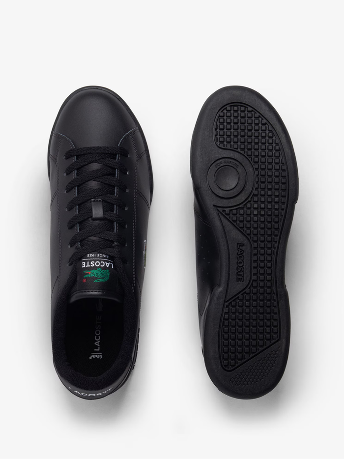 LACOSTE Carnaby Cup Leather Sneakers Black - MAISONDEFASHION.COM