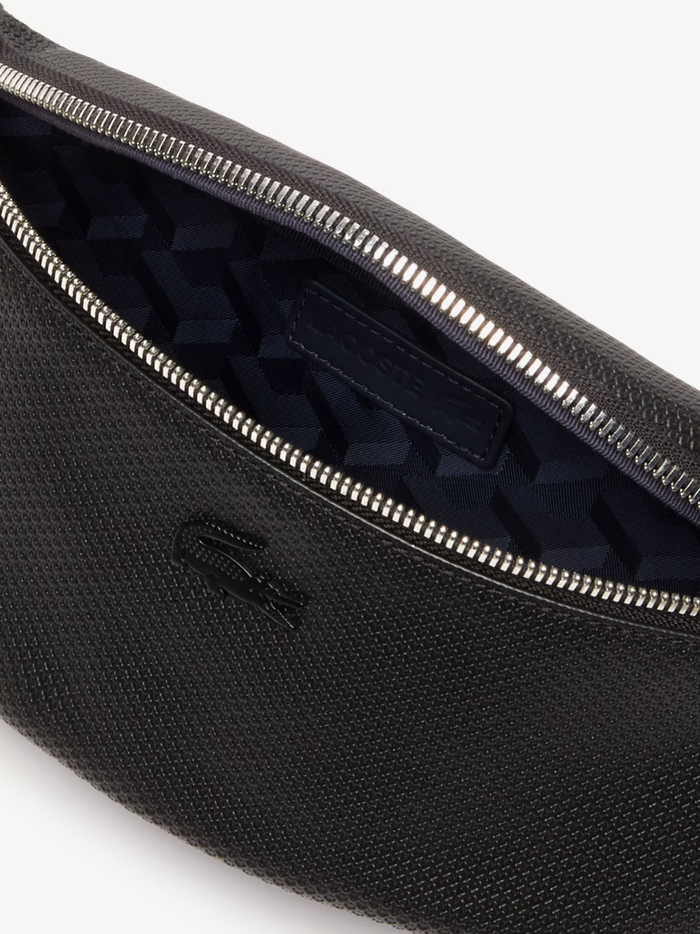 LACOSTE Chantaco Leather Belt Bag Black - MAISONDEFASHION.COM